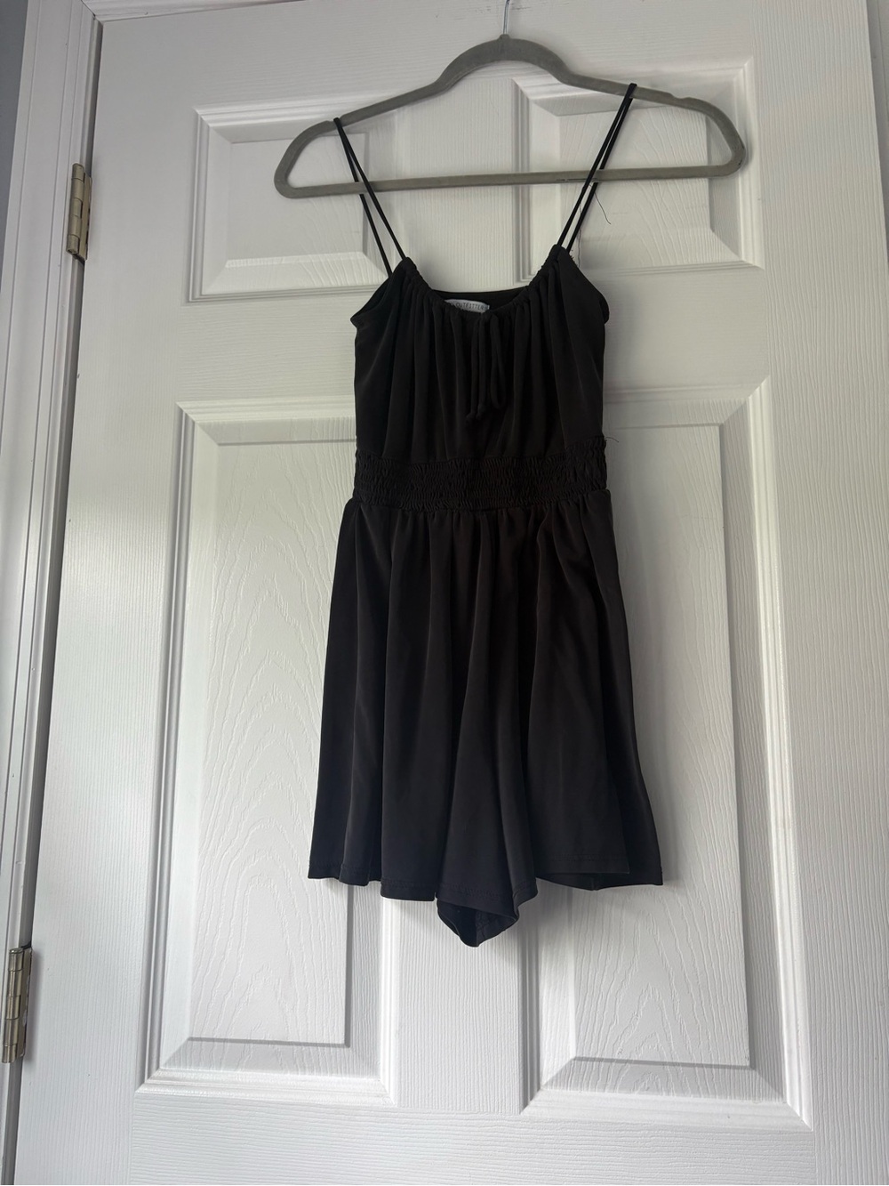 Urban Outfitters Black Spaghetti-Strap One-Piece
